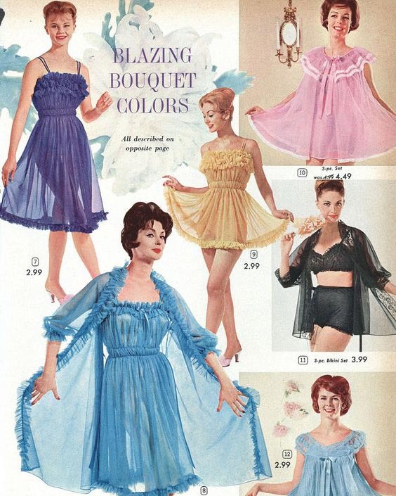 1960s Lingerie Sleepwear