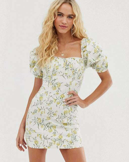 Floral-Dress-2 & Other Stories puff sleeve mini dress in vintage floral print