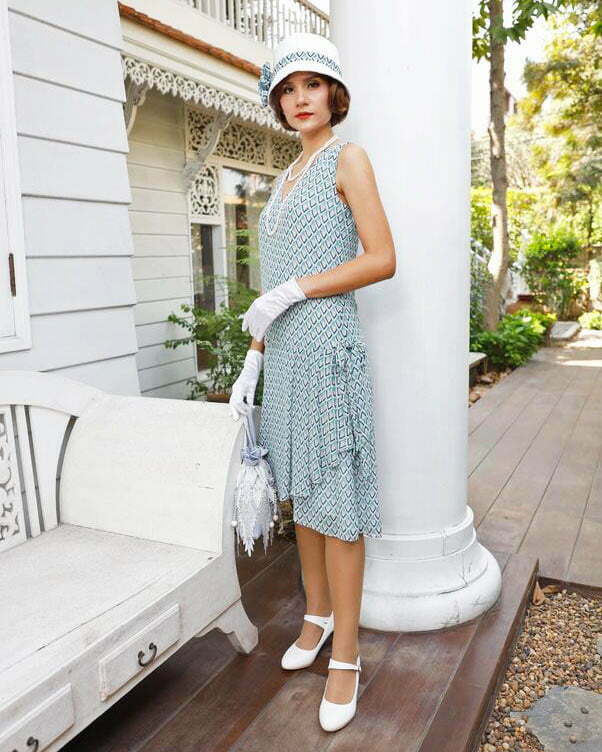 1920s blue dresses