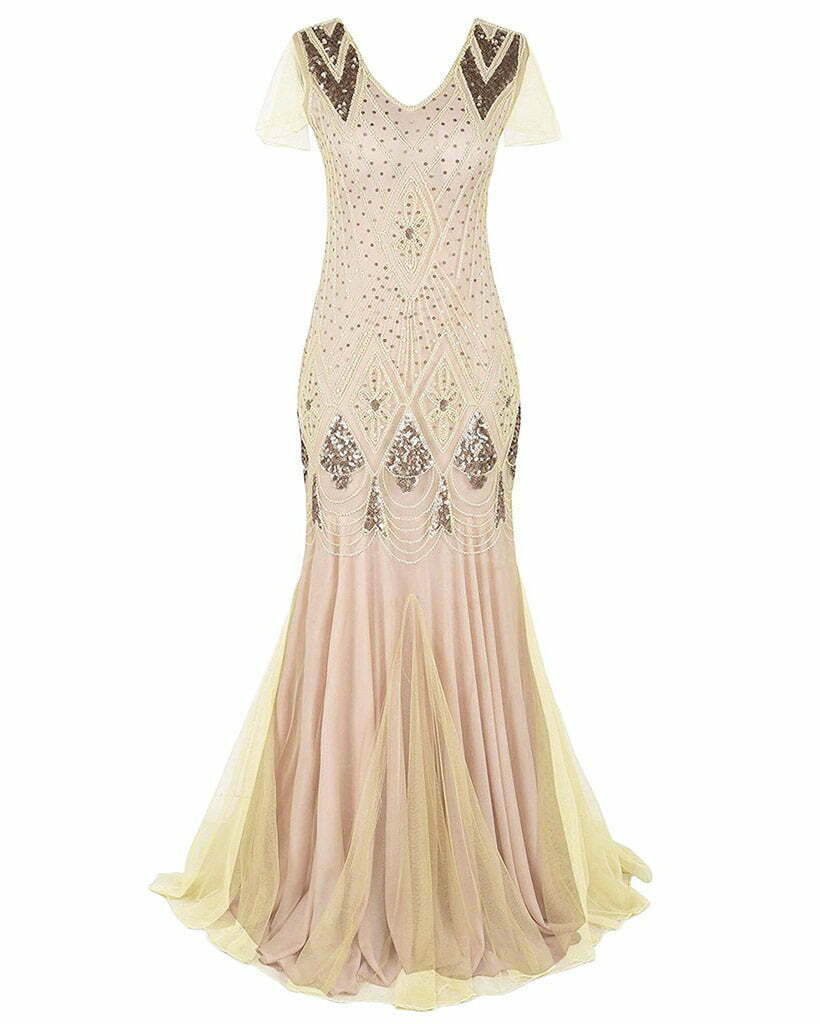 1920s yellow dresses