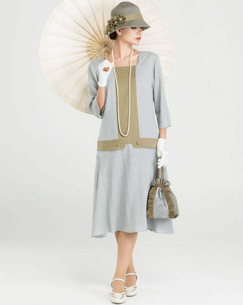 Great Gatsby linen dress