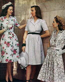 1940s floral dress