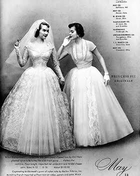 1950s wedding dress