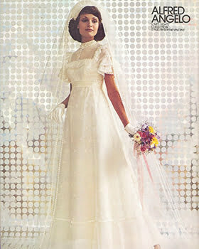 1970s wedding dress