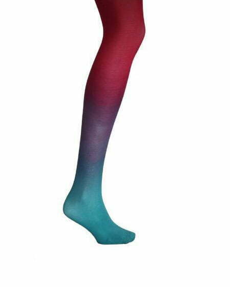 Ombre Tights - WINTER BERRY. Hand dyed Unique, Colourful, colour, unusual. Tie Dye, Dip dye, Acid wash. Uk. Pantyhose. Christmas present.