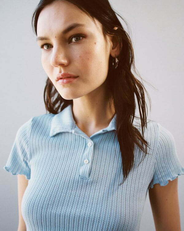 Ribbed Polo Shirt