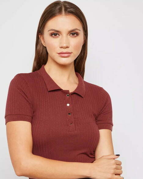 Ribbed Polo Shirt