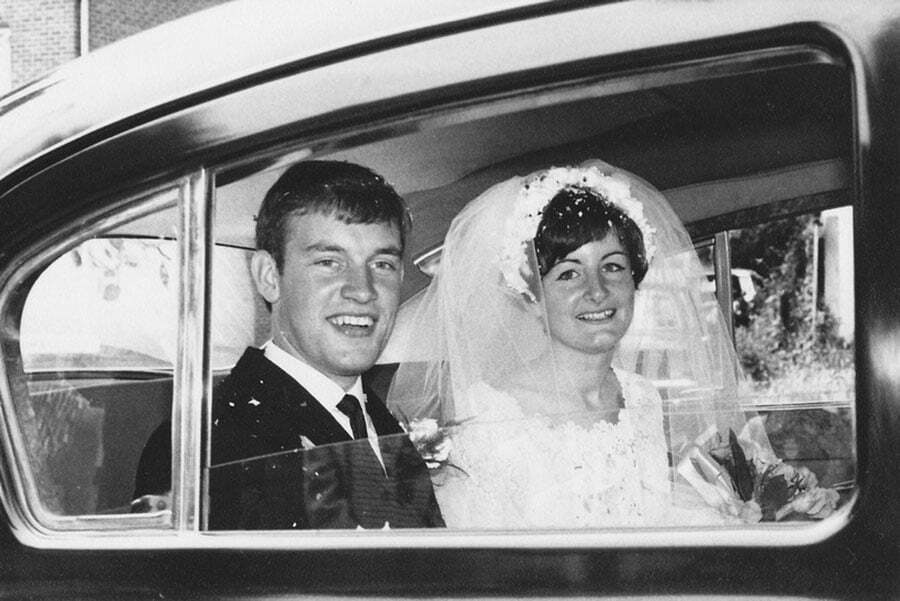 1960s wedding dress