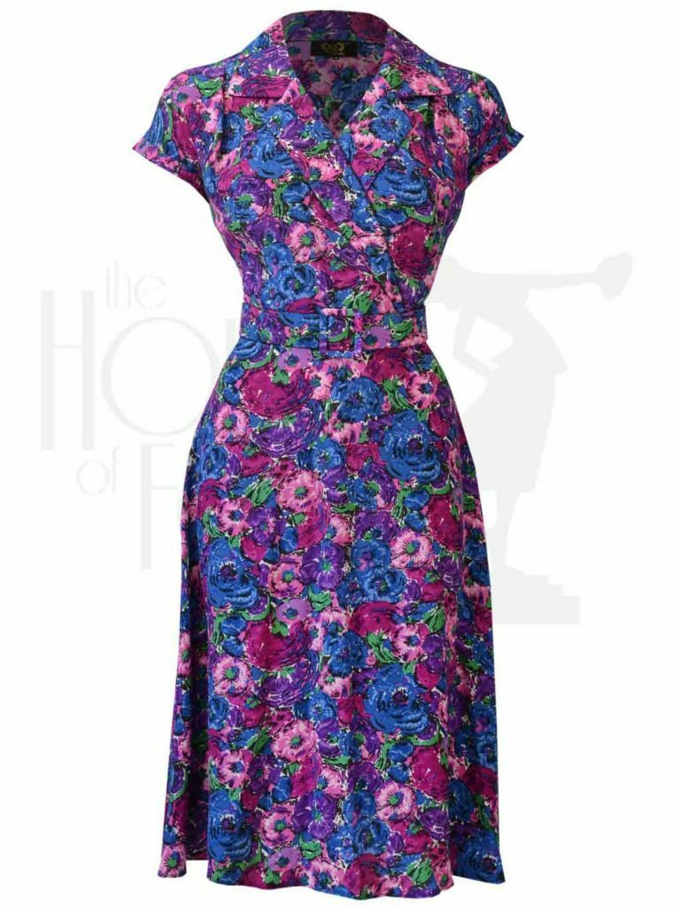forties_bloomsbury_tea_dress 40s Gracie Wrap Dress - Bloomsbury