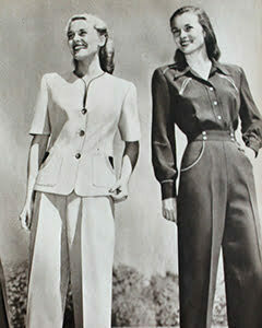 1940s Women's Pants Styles-History and Buying Guide - Vintage-Retro