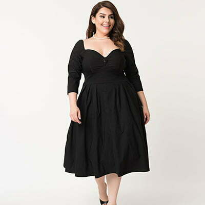 Plus Size Fashion Trends in Larger Vintage-Retro