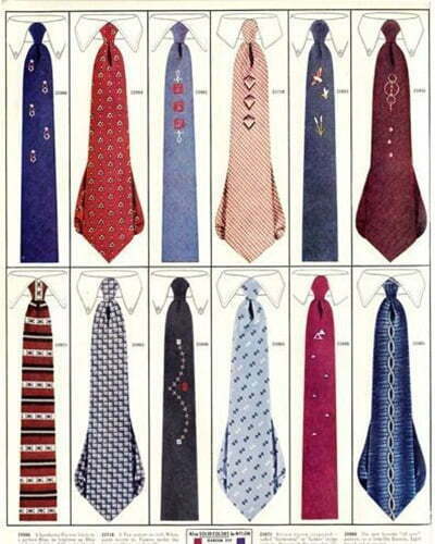 1950s-men's-ties 1950s men's tties