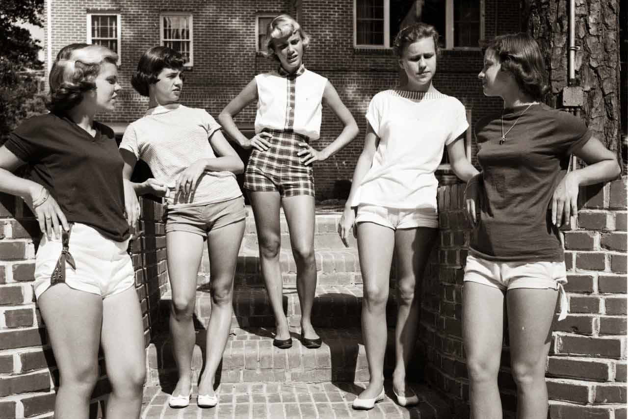 Women were more uninhibited when it came to fashion in the 1950s but not to...