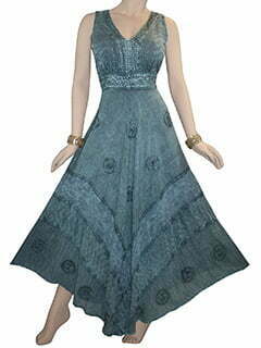 Click to enlarge 1011 D Romantic Evening Empire Victorian Sleeveless Long Flare Dress