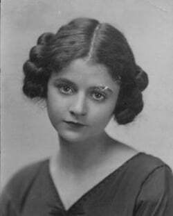 a woman with short hair