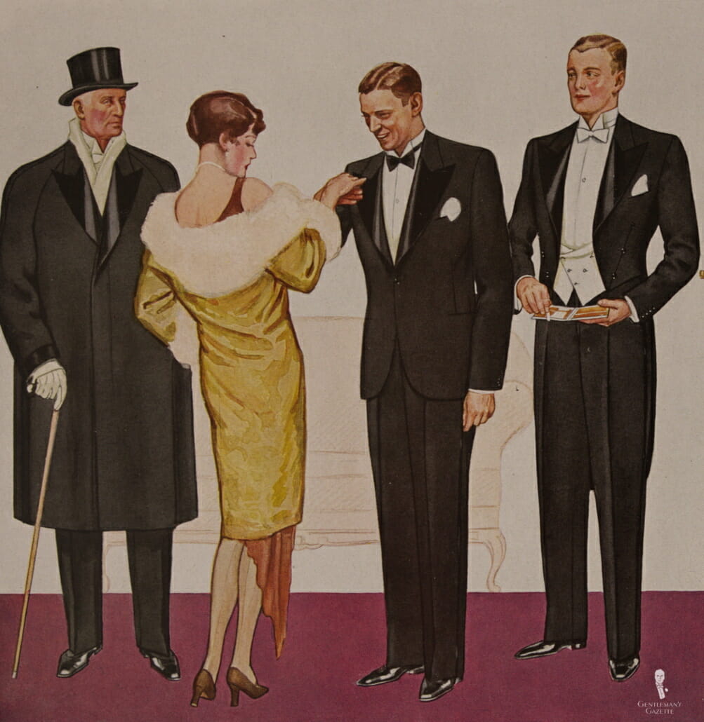 1920's mens evening attire