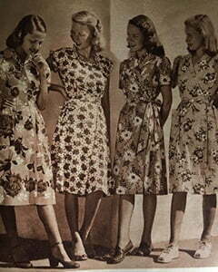 4 women with wrap dress