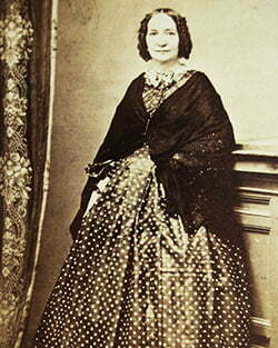 a woman with long dress