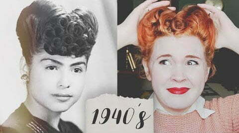 a vintage hairstyle