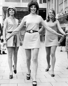 Mary Quant with Mini dress