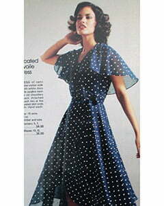 a polk-dots dress