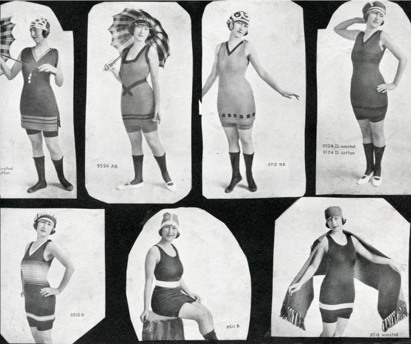 1920s Swimsuits for Women To Be Modern Mermaids VintageRetro