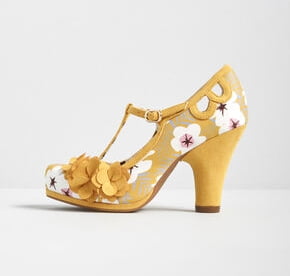 1950s-Floral-T-Strap-Heels