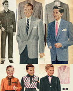 1950s teen boys fashion