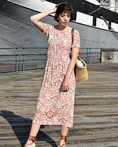 1980s floral dress