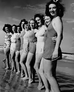 1940s One-piece swimsuits