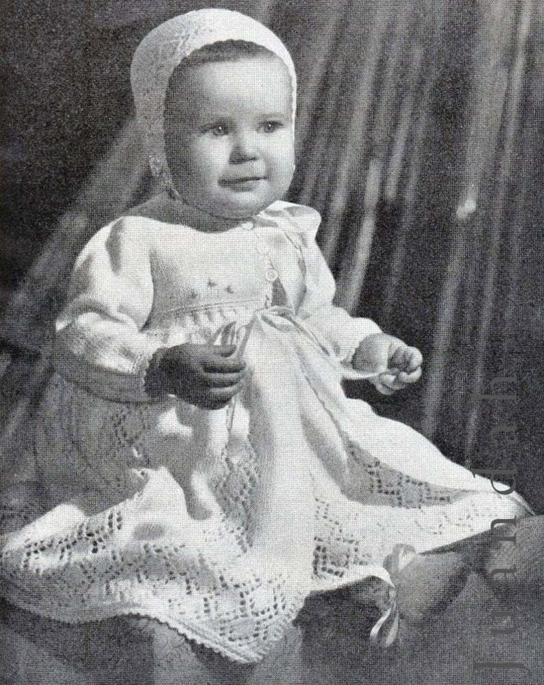 PDF book of vintage baby knits 6 baby layettes matinee image 0