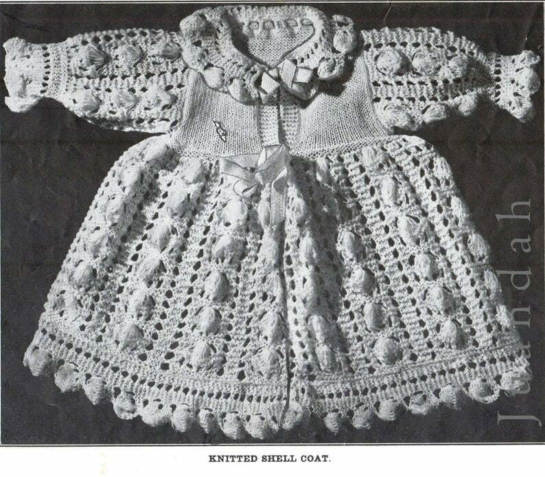 PDF rare book of vintage baby knits 1930s knitting patterns image 0