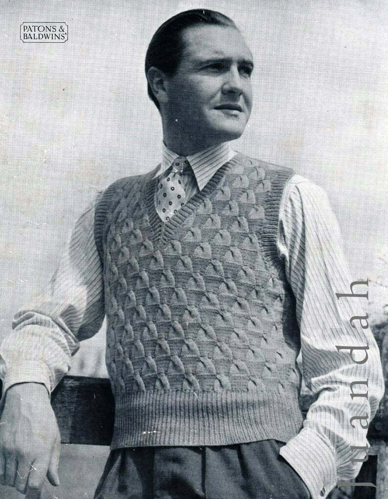 Entire PDF book of 1940s military men's knits 14 wartime image 0