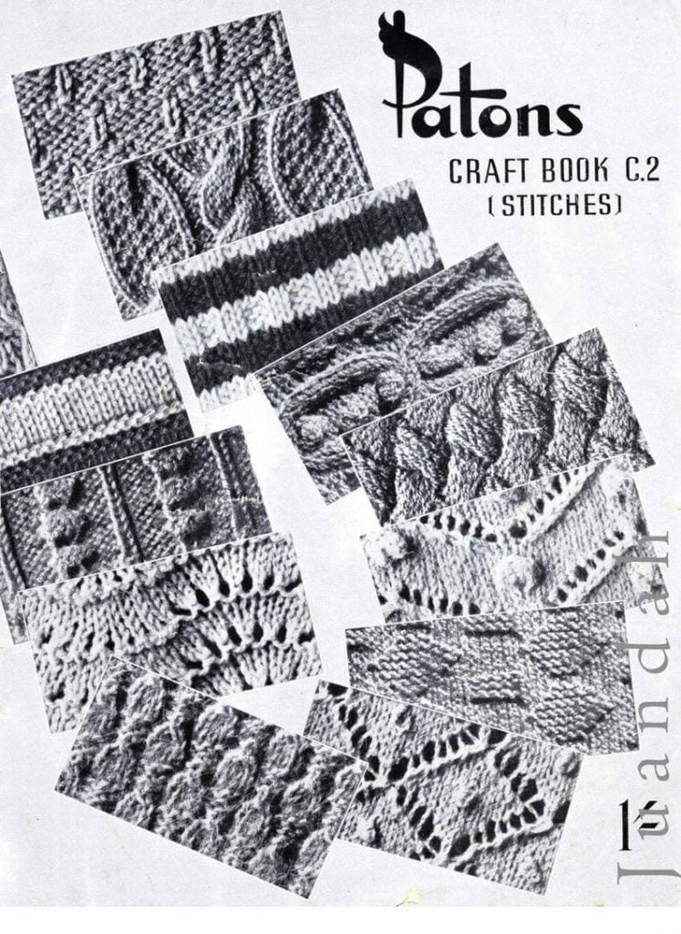 PDF book of knitting stitch patterns 1950s 38 stitch image 0