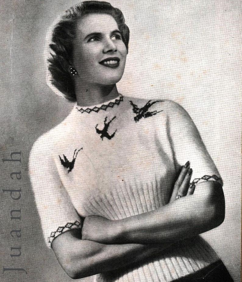 PDF book of rare vintage knitting patterns 1940s style image 0