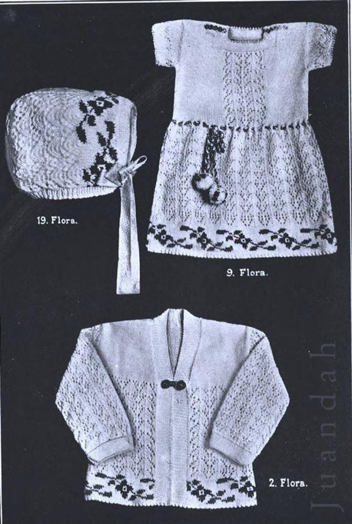 PDF rare book of vintage baby knits and crochet patterns image 0