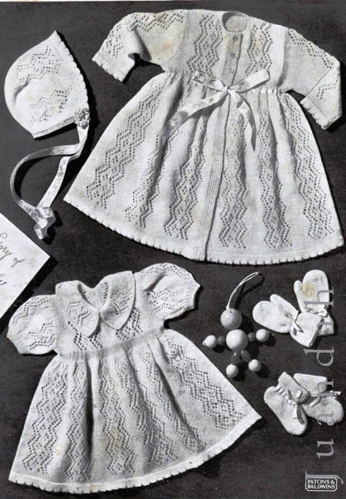 Book of vintage baby knit patterns 1940s 6 PDF patterns image 0
