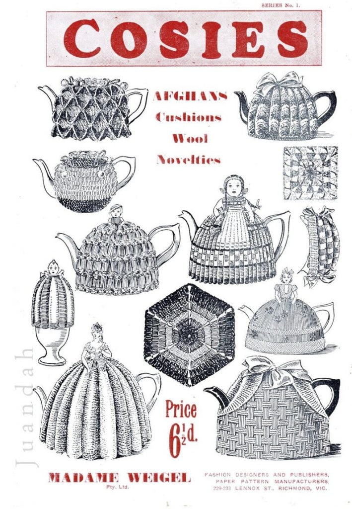 Entire book of 1930s tea cosies afghans novelty knits and image 0