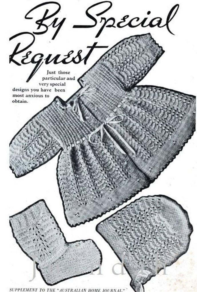 PDF rare book of vintage baby knits 1930s knitting patterns image 1