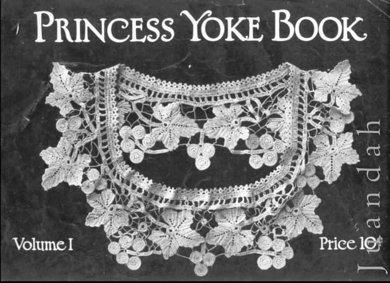 PDF antique crochet patterns corset and nightgown yokes image 3