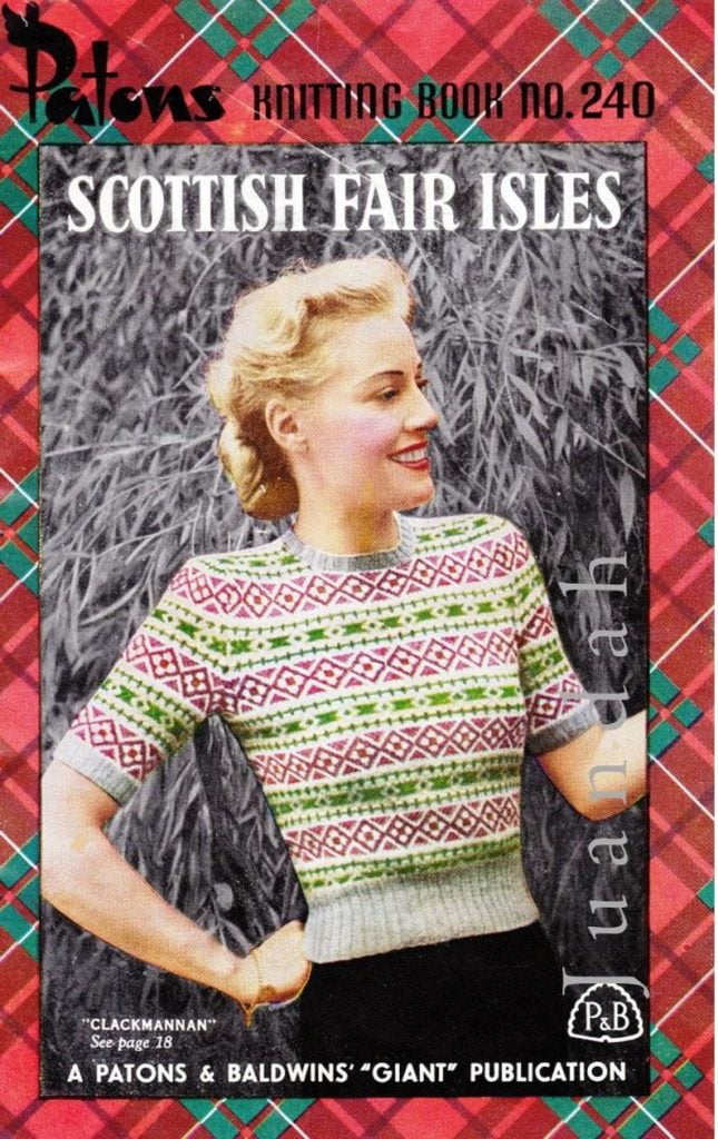 PDF 8 x vintage Fair Isle patterns 1950s women's and image 0