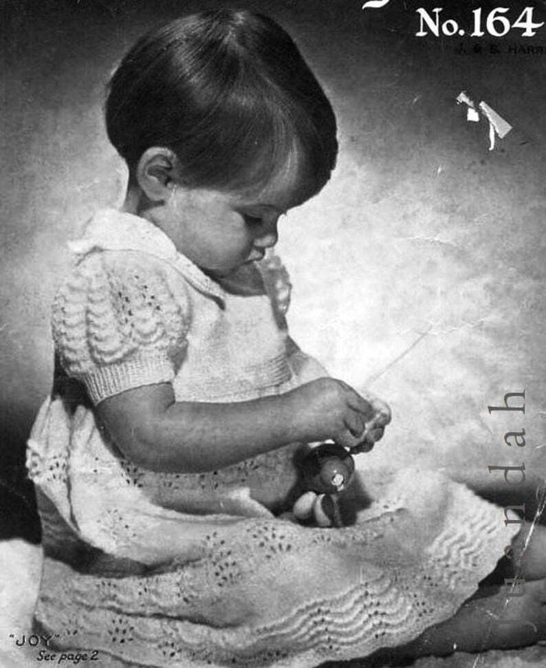 PDF vintage baby knit patterns 13 designs baby coat image 0