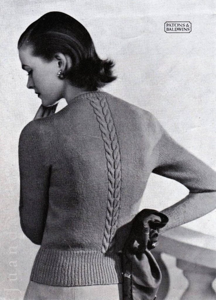 7 vintage knit patterns 1950s fashion women's knits image 0