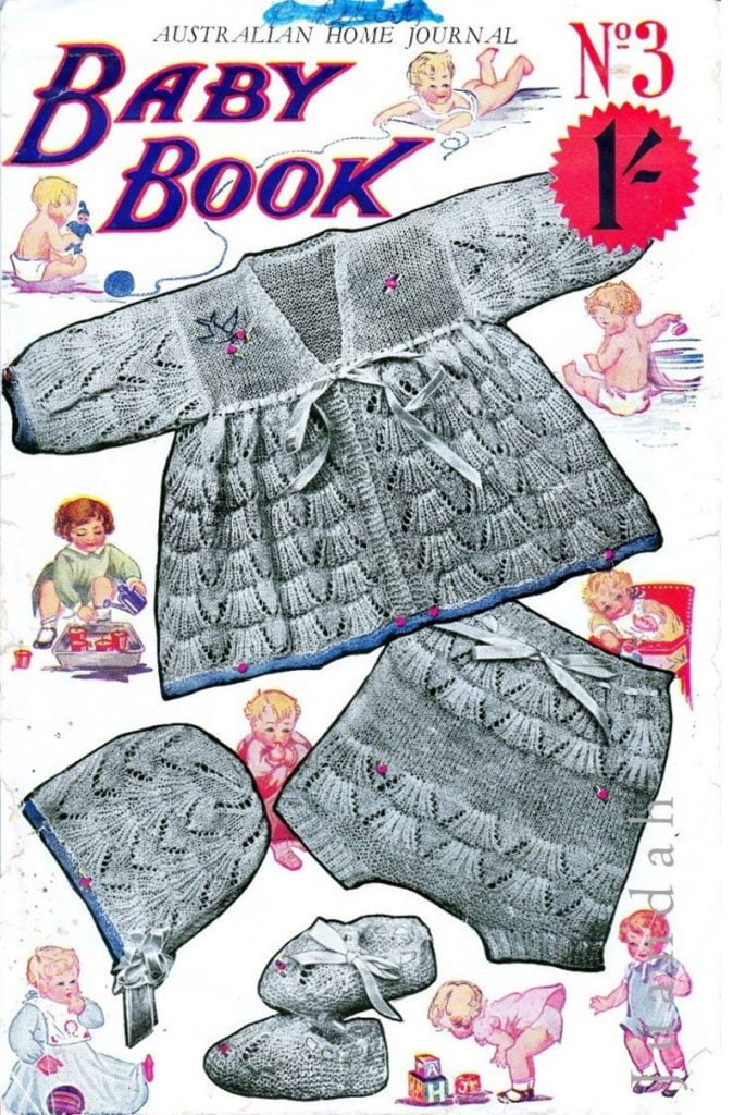 PDF book of rare collectable vintage baby knits 1930s image 0