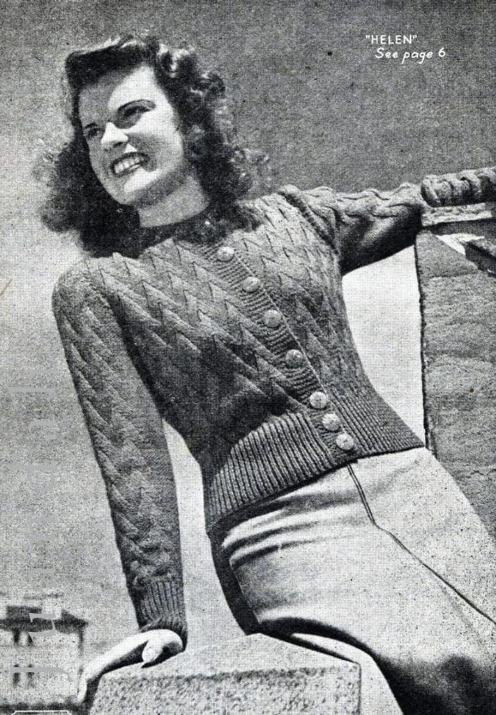 10 x 1940s PDF knit patterns women's knits tops image 0