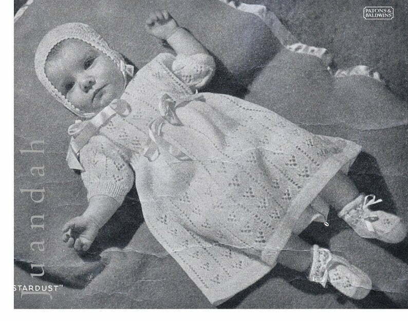 Entire PDF book of vintage baby knits 15 different patterns image 0