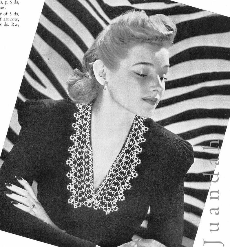 Complete PDF book of vintage tatting instructions 1940s image 0