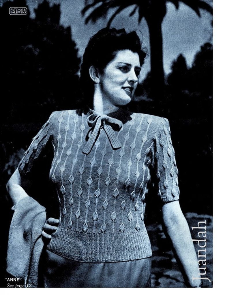 Plus size 1940s knits for women entire pattern book 7 image 0