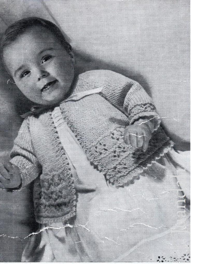 Book of 13 x vintage baby knits cute patterns 1950s birth image 0