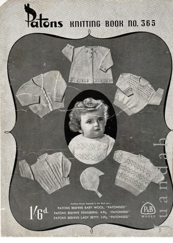 12 vintage PDF baby knit patterns 1950s cardigans jackets image 0